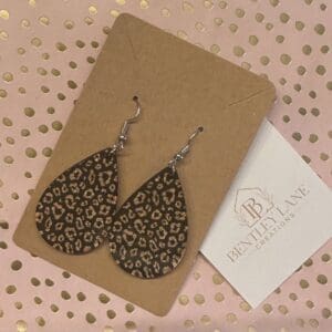 Here Kitty Kitty Earrings (Brown) #104