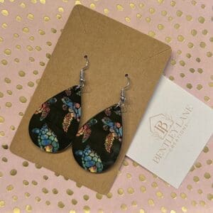 Sea Turtles Earrings (Black) #118