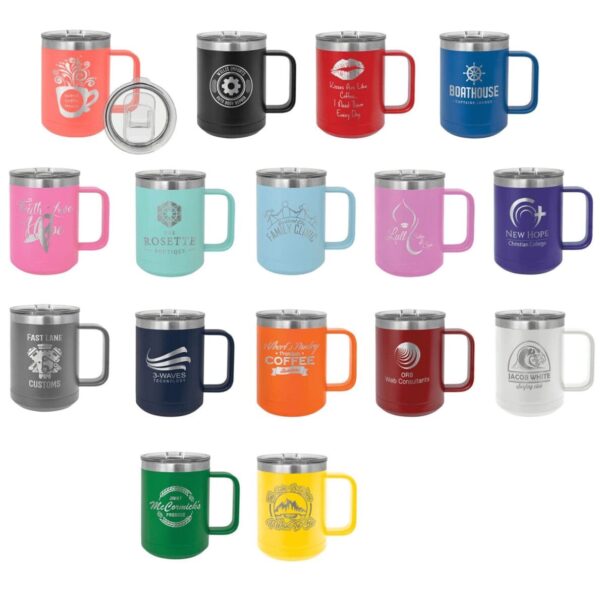 15 oz. Vacuum Insulated Mug with Slider Lid