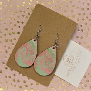 Sweet Habits Earrings (Pink/Green) #164