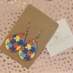 Puzzle My Heart Earrings #2