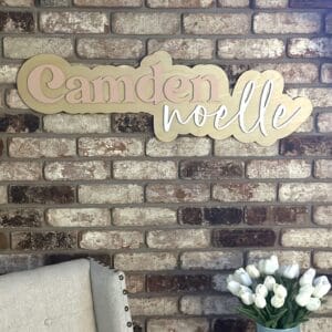 Custom Layered Wood Name Sign