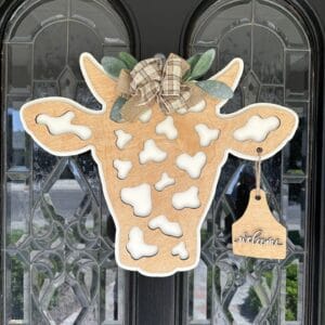 Cow Head DIY Door Hanger Kit with Tag