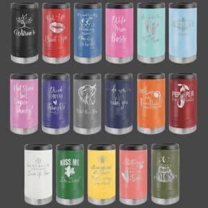 Personalized Slim Insulated Beverage Holder