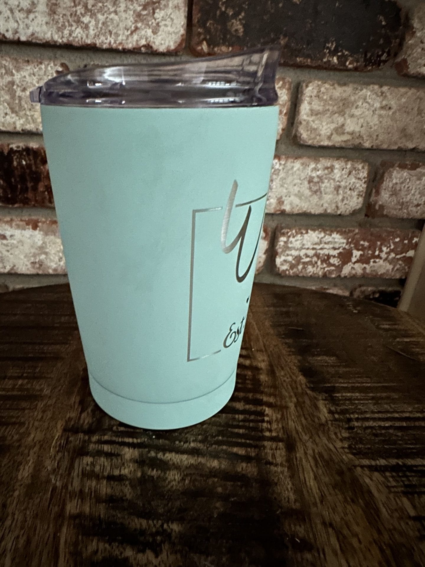 20 oz. Tiffany Blue Wifey 2023 Cocktail Tumbler with Clear Slider Lid - Image 6