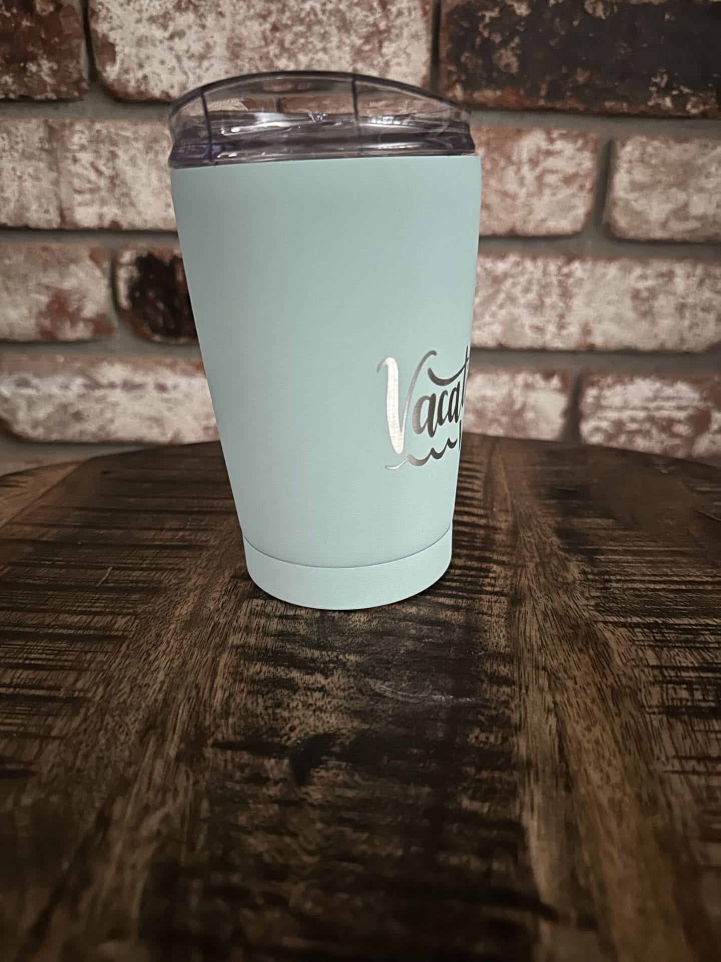 20 oz. Tiffany Blue Vacation Vibes Cocktail Tumbler with Clear Slider Lid - Image 5