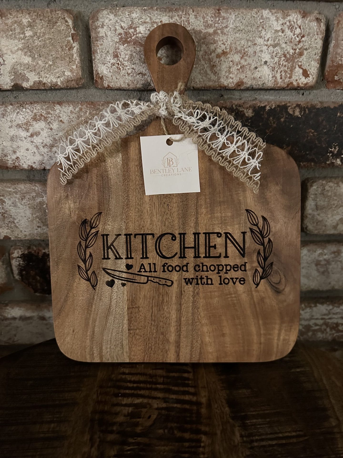 All Food Chopped with Love Cutting Board - Image 2