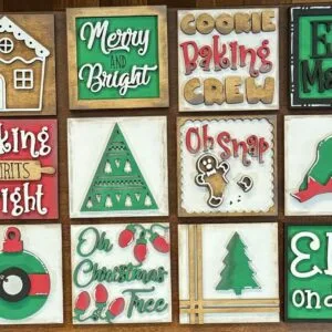 Christmas Interchangeable Squares Set of 16