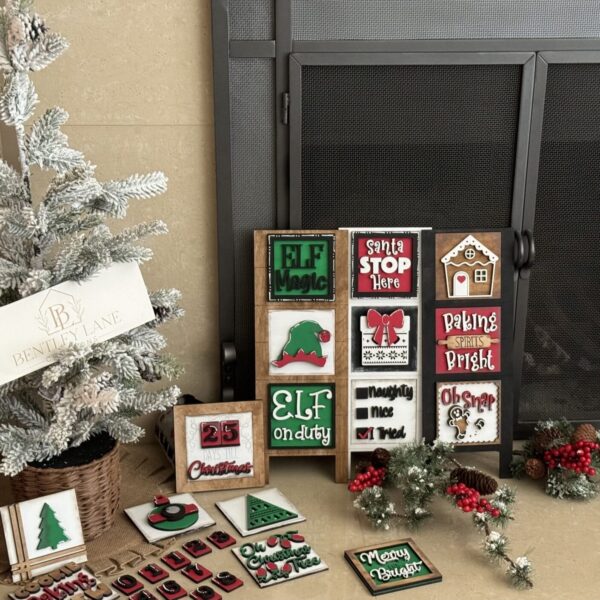 Christmas Interchangeable Squares Mix & Match