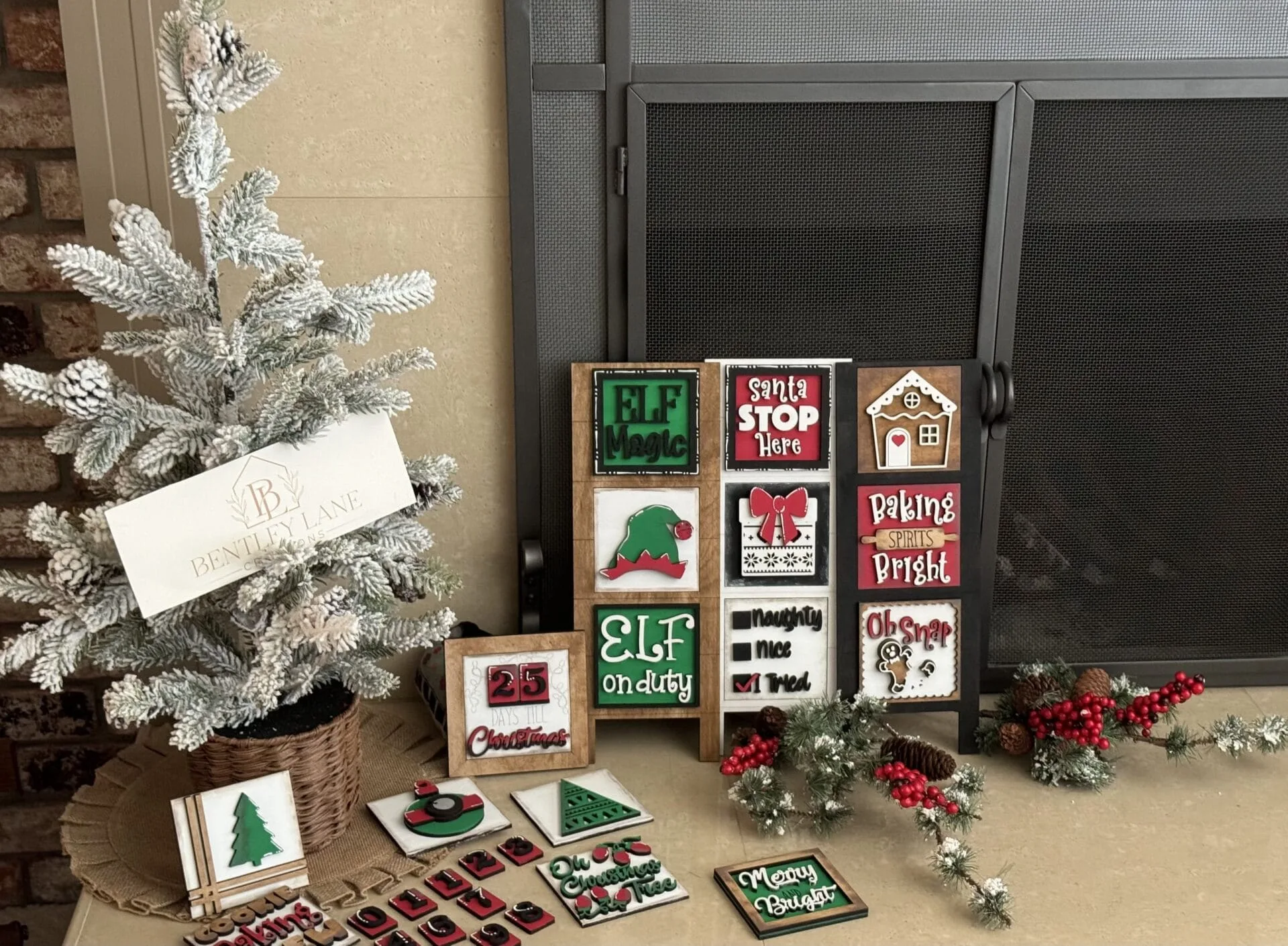 Christmas Interchangeable Squares Mix & Match