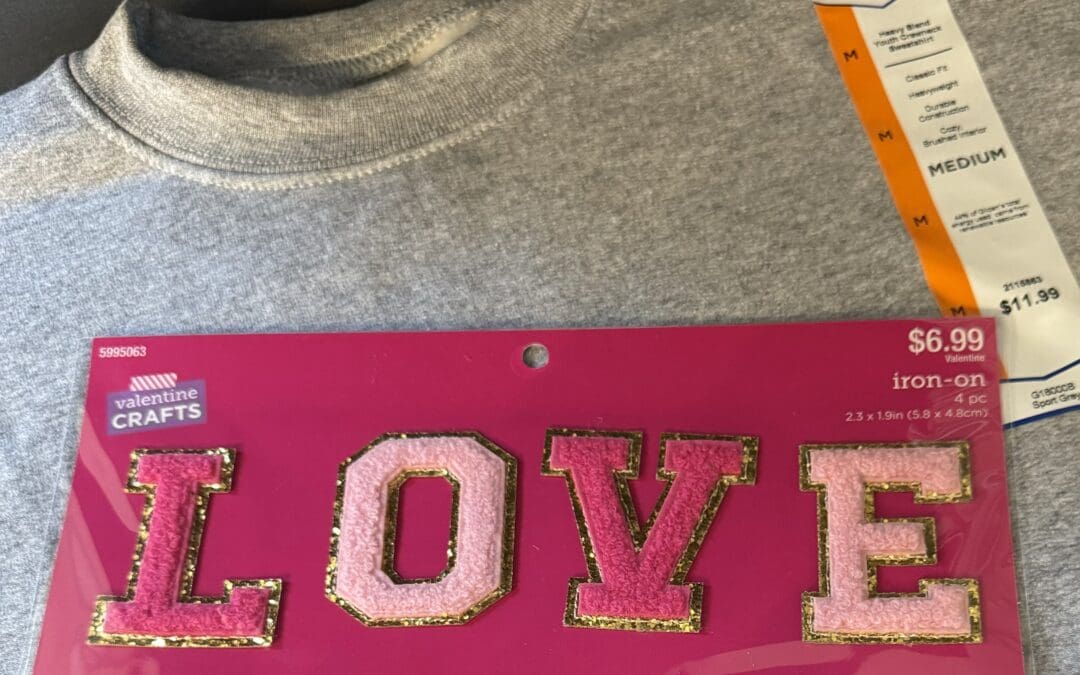 LOVE Sweatshirt DIY