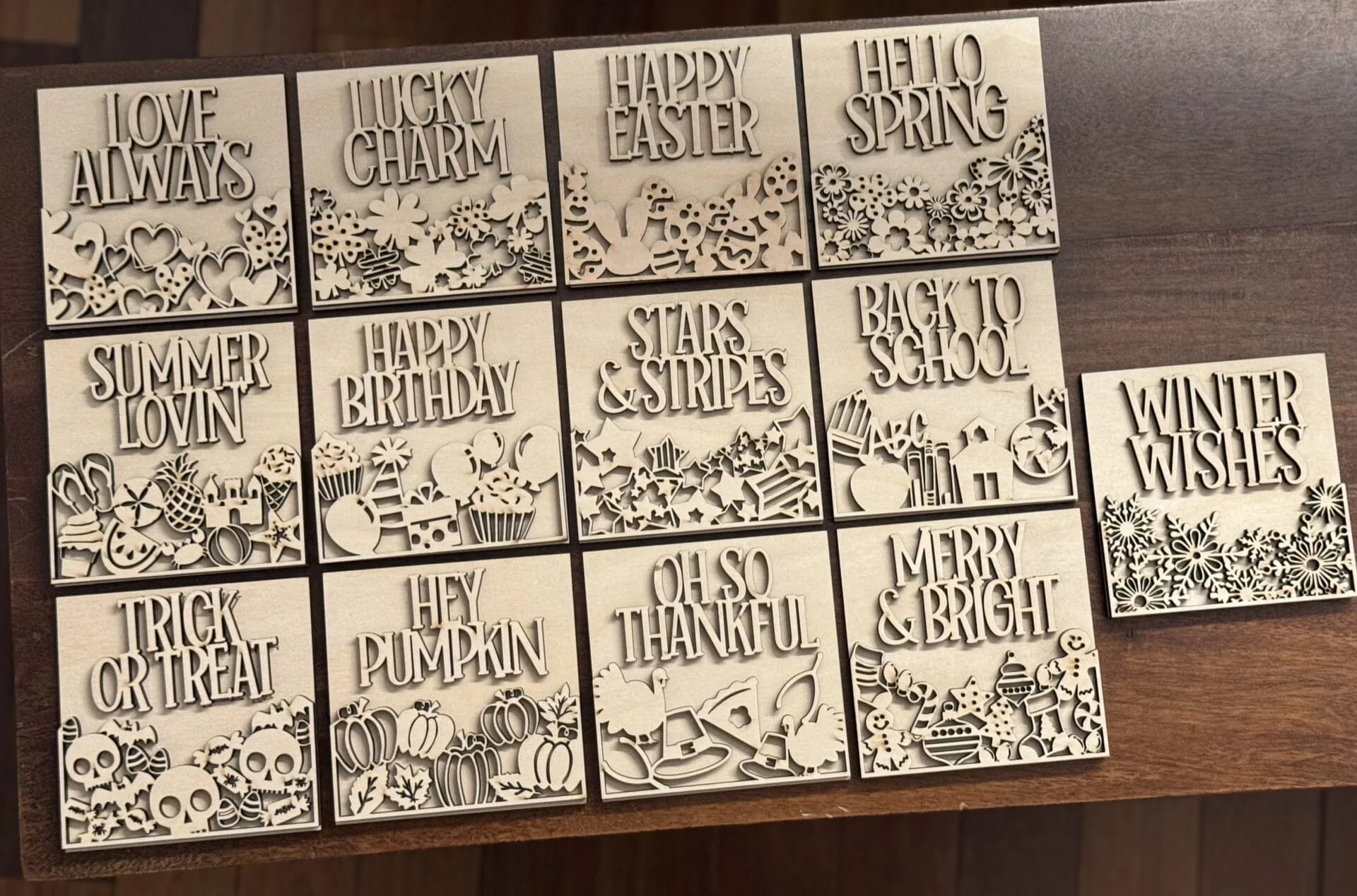 Holiday Interchangeable Squares Mix & Match - Image 2