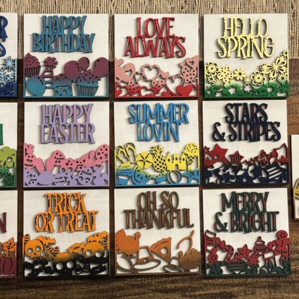 Holiday Interchangeable Squares Set of 13