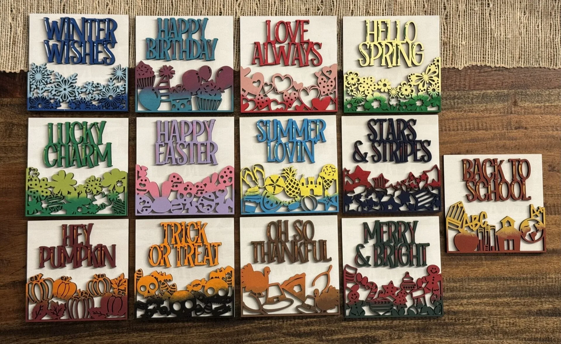 Holiday Interchangeable Squares Mix & Match - Image 32