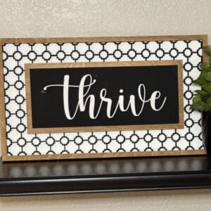 Layered Interchangeable Word or Name Frame