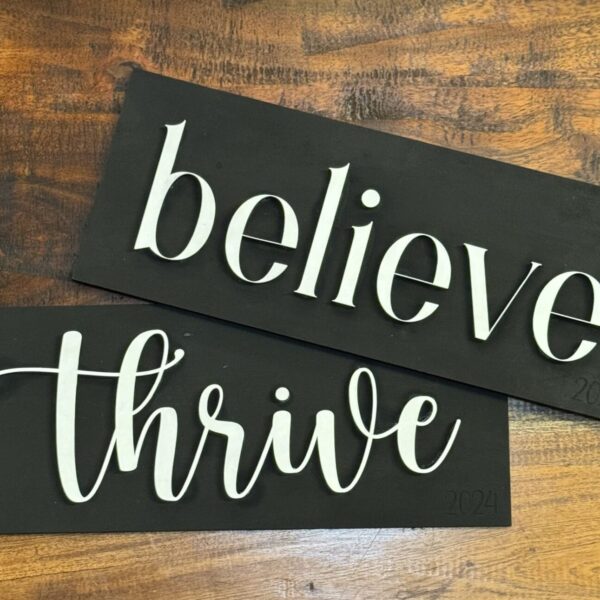 Word of the Year Plaque - Last Name Plaque