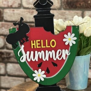 Watermelon Hello Summer Door Hanger