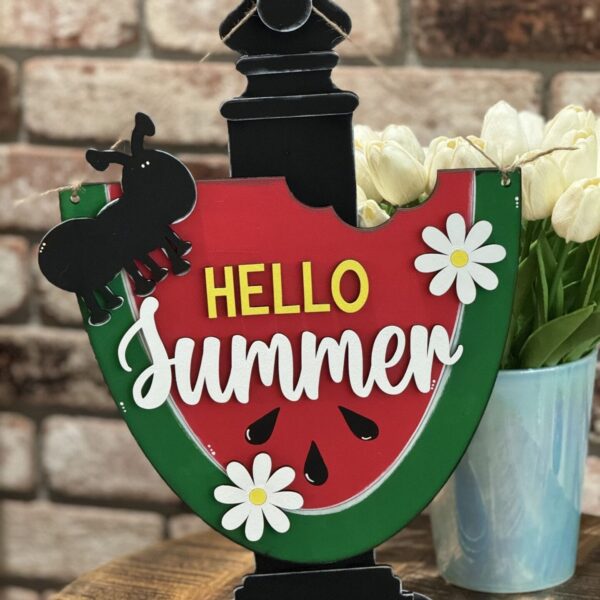 Watermelon Hello Summer Door Hanger