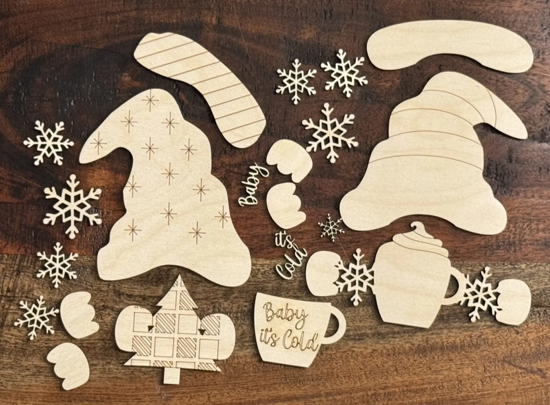 Gnome Interchangeable Boy & Girl Christmas Cocoa Hat & Hands - Image 6