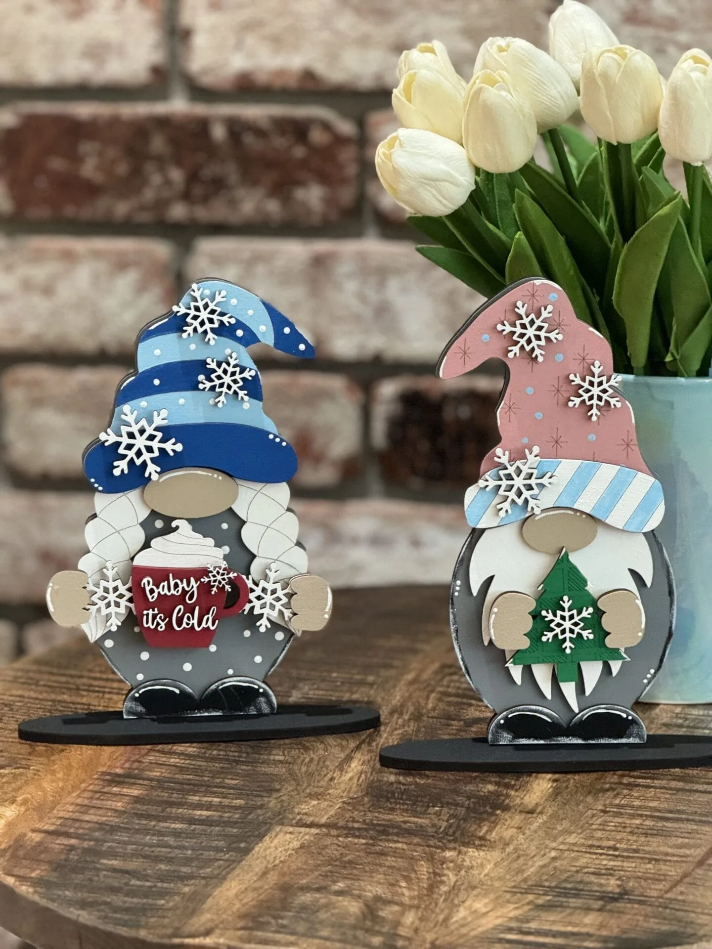 Gnome Interchangeable Boy & Girl Christmas Cocoa Hat & Hands