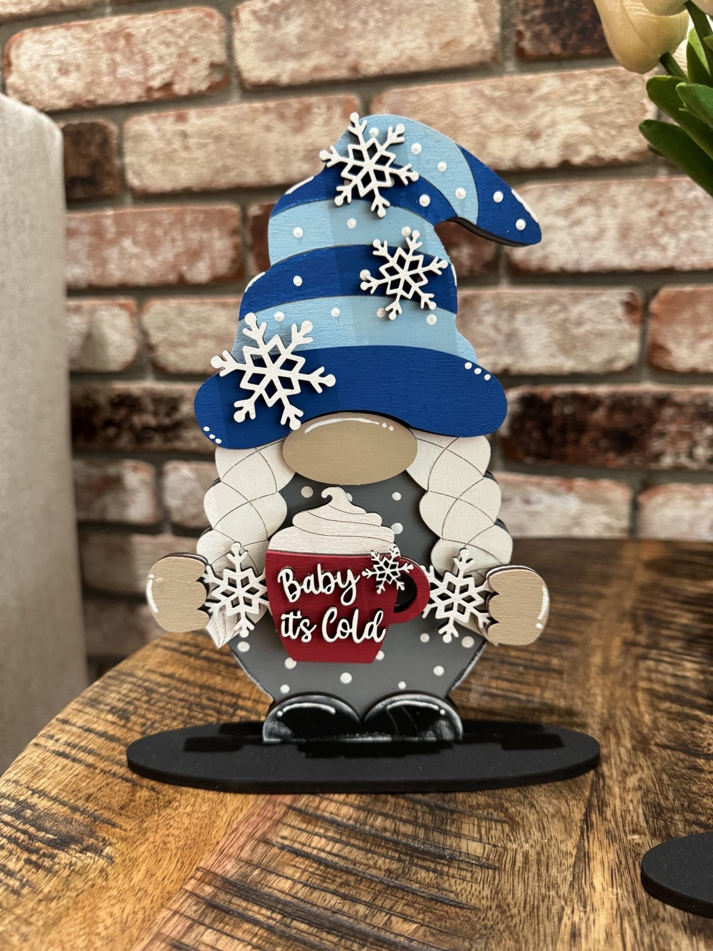 Gnome Interchangeable Boy & Girl Christmas Cocoa Hat & Hands - Image 2