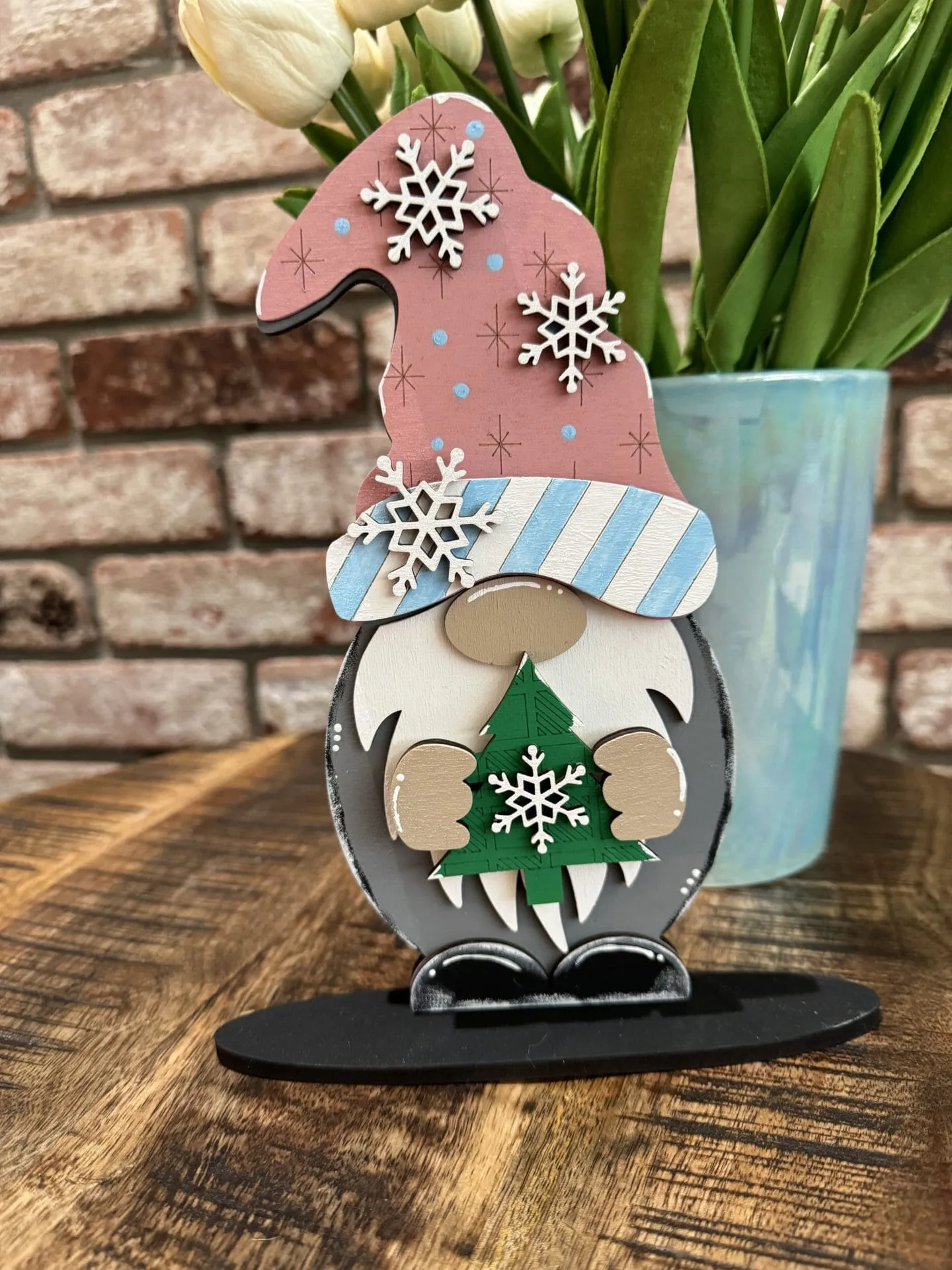 Gnome Interchangeable Boy & Girl Christmas Cocoa Hat & Hands - Image 3