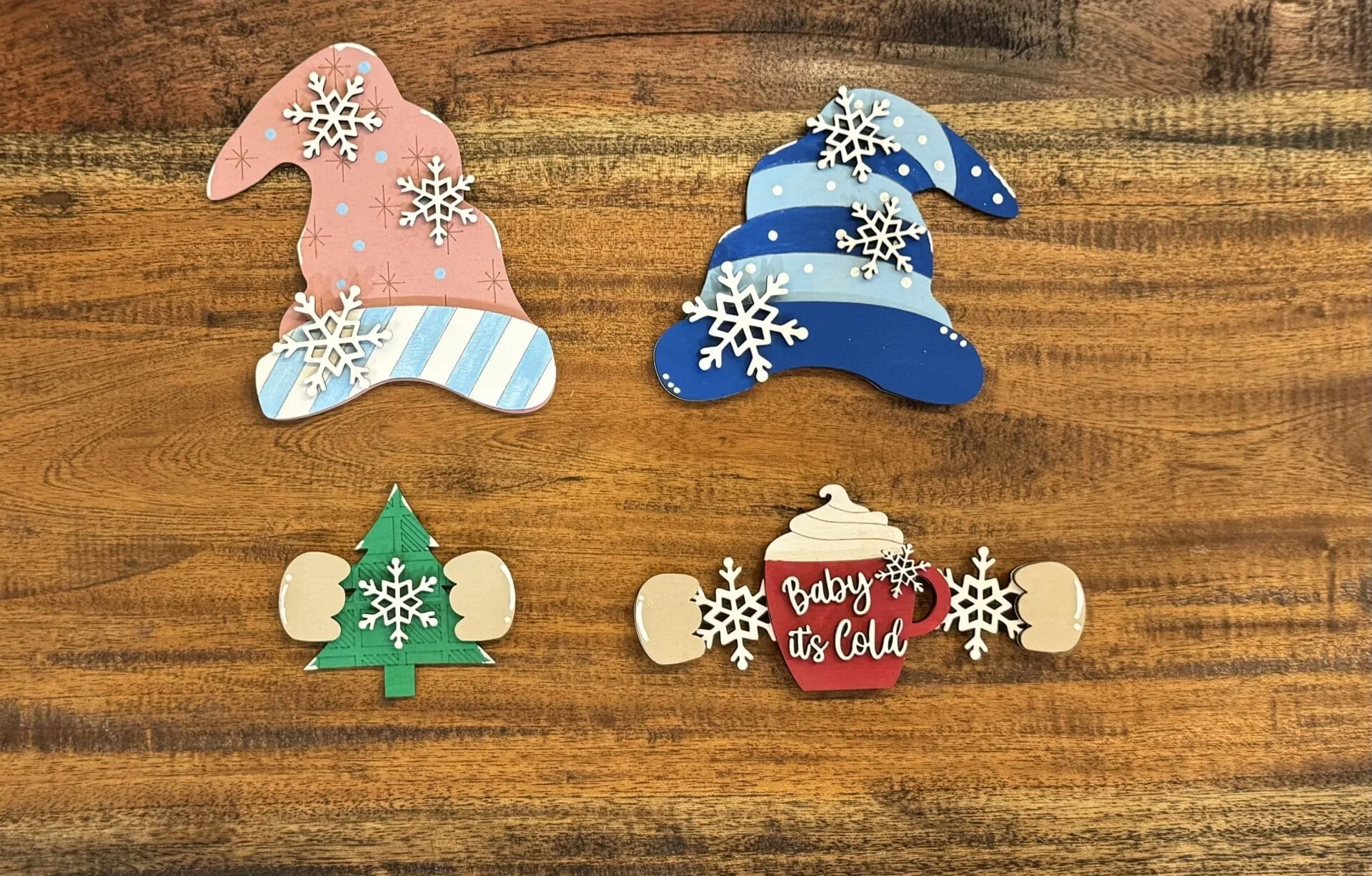 Gnome Interchangeable Boy & Girl Christmas Cocoa Hat & Hands - Image 4