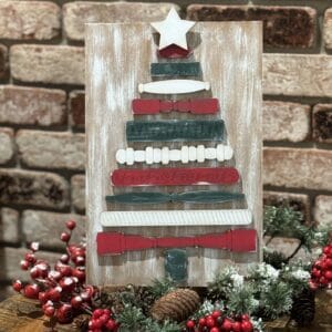 Christmas Tree Spindle Decor
