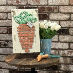 Carrot Spindle Spring Door Hanger