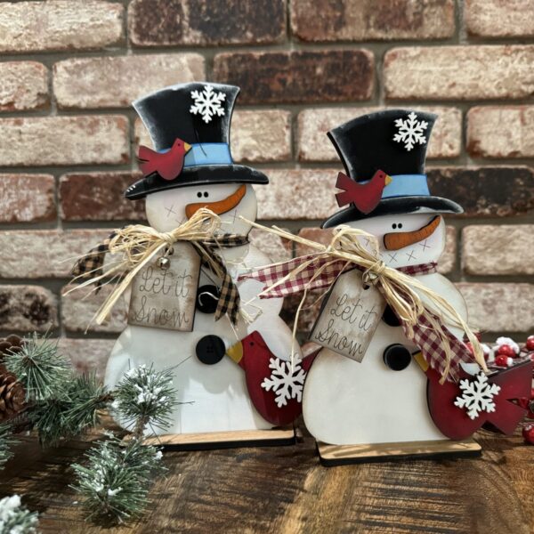 Standing Snowbird Snowmen 2 Sizes