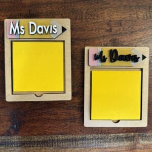 Teacher Custom Sticky Note Holder