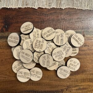 Father's Day Dad Tokens Set of 40