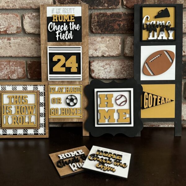Sports Interchangeable Squares Set of 10