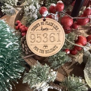 There's No Place Like Home Personalized Christmas Ornament