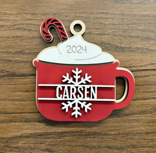 Hot Chocolate Cocoa Personalized Christmas Ornaments - 11 Styles - Image 5
