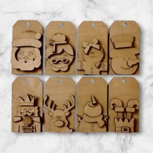 DIY Christmas Tag Personalized Christmas Ornaments - 8 Styles