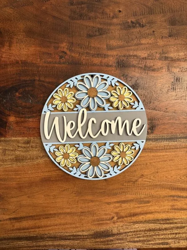 Welcome Spring Daisy Door Hanger - Image 4