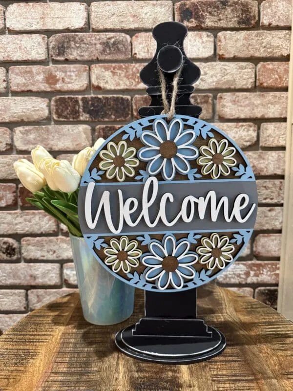 Welcome Spring Daisy Door Hanger - Image 5