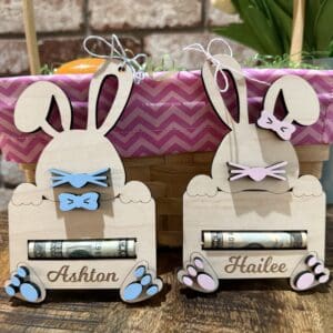 Easter Bunny Money Holder/Tag - Boy or Girl