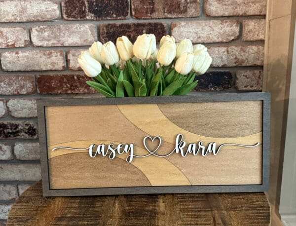 Custom Layered Inlay Wood Name Signs - Image 6