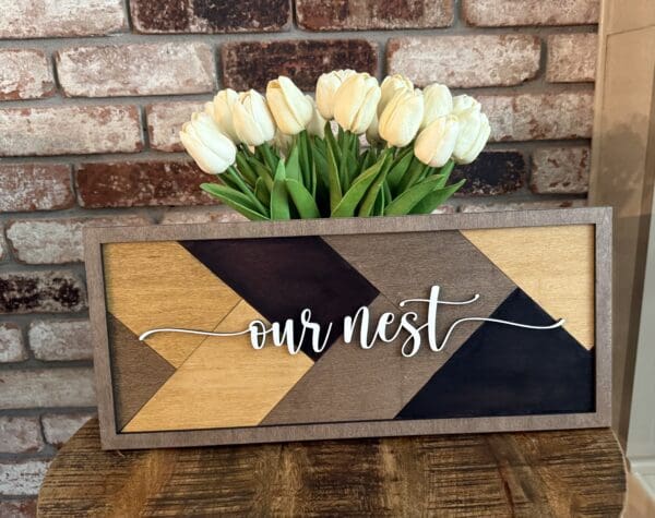 Custom Layered Inlay Wood Name Signs - Image 7
