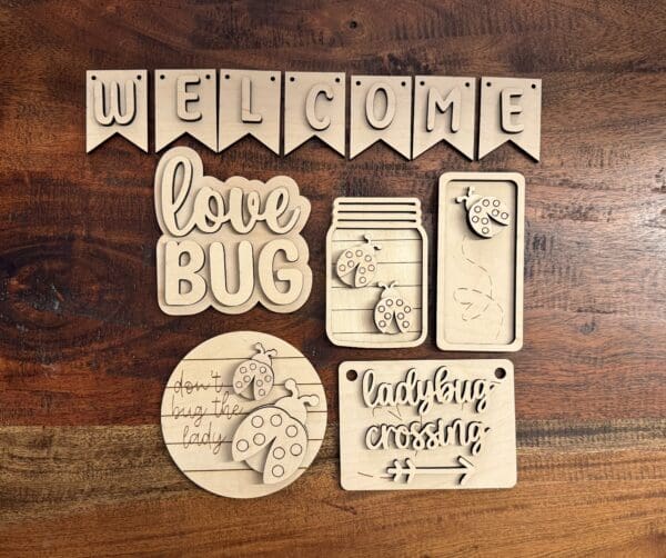 Ladybug Tiered Tray 6 Piece Set - Image 2