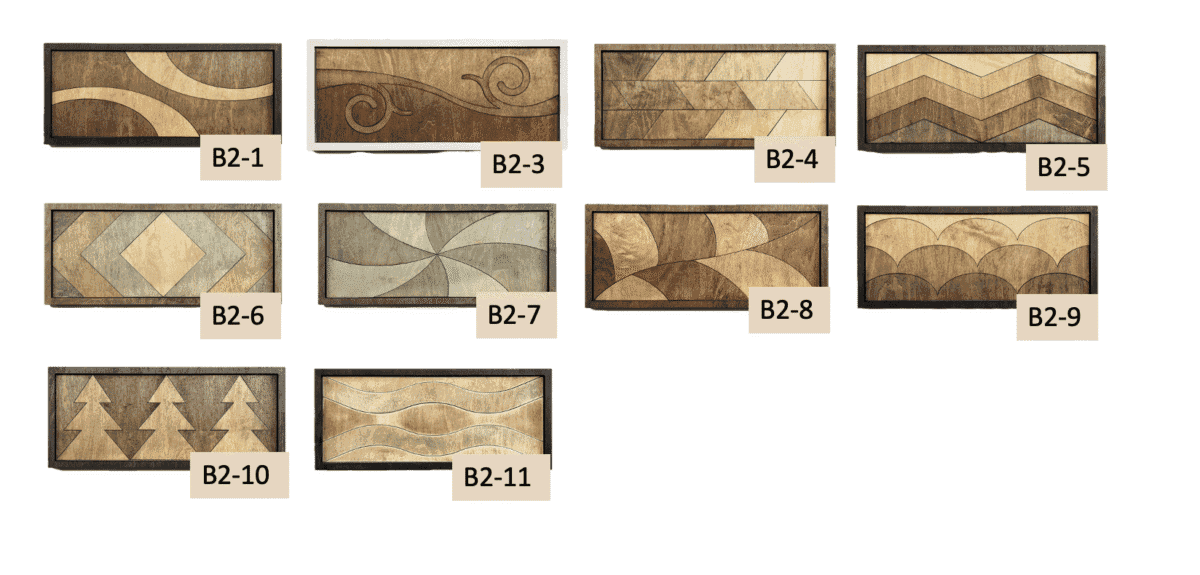 Inlay Panel Sign Custom Layered Inlay Wood Name Signs - Bentley Lane Creations