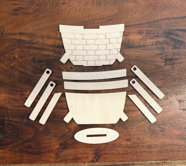Flower Basket Interchangeable Weave Basket - 2 Sizes - Image 4