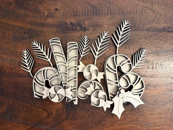 Christmas Candy Canes For Flower Basket Interchangeable Weave Basket - Image 3