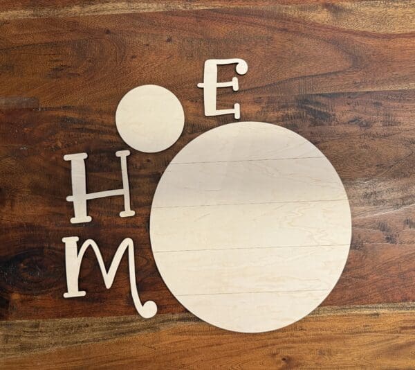 Interchangeable Round Home Door Hanger Sign - Image 2