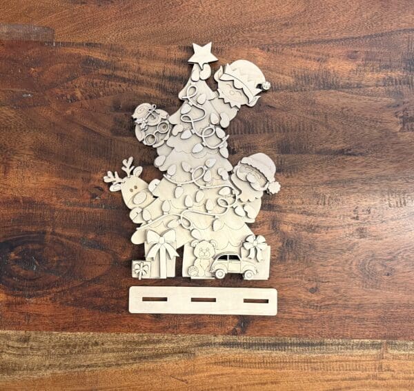 Santa Elf Standing Christmas Tree Shelf Sitter - Image 3