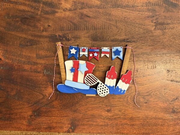 Patriotic For Flower Basket Interchangeable Weave Basket - Image 2