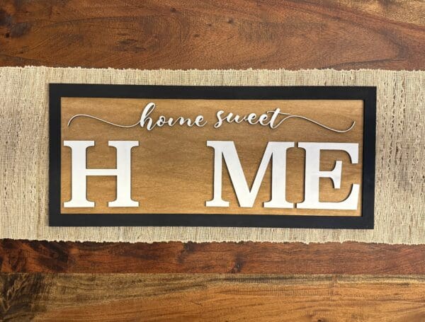 Interchangeable Home Sweet Home Hanging Sign Leaner - Image 2