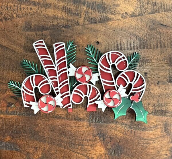 Christmas Candy Canes For Flower Basket Interchangeable Weave Basket - Image 2